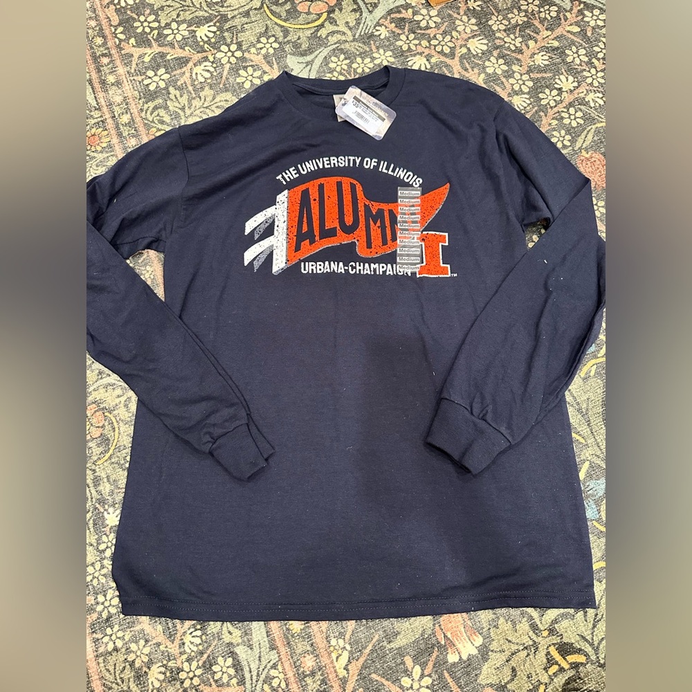 University of Illinois Alumni Long Sleeve Shirt Unisex Medium